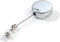 Durable badge reel - 80 cm - Zilver - 10 stuks