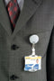 Durable badge reel - 80 cm - Zilver - 10 stuks
