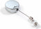 Durable badge reel - 80 cm - Zilver - 10 stuks