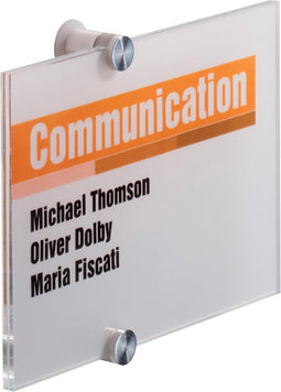 Durable deurnaamhouder Crystal Sign formaat 21 x 148 cm (A5)