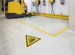 Durable DURALINE® vloer markering tape - 30 m - Geel/Zwart