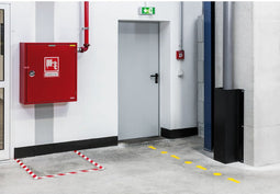 Durable DURALINE® vloer markering tape - 30 m - Rood/Wit