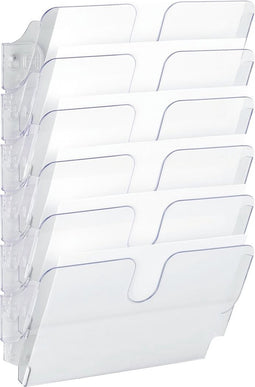 Durable Flexiplus folderhouder - 52 x 34 x 10 cm - Transparant - 6 liggende A4 vakken