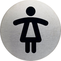 Durable - Infobord pictogram 4904 wc dames rond 83Mm