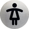 Durable - Infobord pictogram 4904 wc dames rond 83Mm