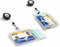 Durable kaarthouder - 8,5 x 5,4 cm - Inclusief badge reel - 10 stuks