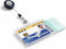 Durable kaarthouder - 8,5 x 5,4 cm - Inclusief badge reel - 10 stuks