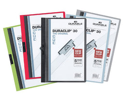 Durable - Klemmap durable duraclip a4 3mm 30 vellen assorti | 25 stuks