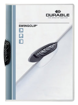 Durable - Klemmap durable swingclip 30 vellen zwart | 25 stuks