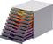Durable ladenkast VARICOLOR® 10 - Lichtgrijs/meerkleurig - 10 laden - A4