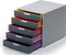 Durable Ladenkast VARICOLOR® 5 - Grijs/meerkleurig - 5 laden - A4