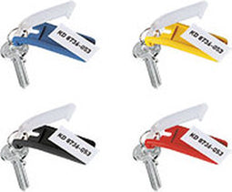 DURABLE sleutelclips - kunststof - 6 stuks Verschillende kleuren