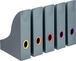 Durable VARICOLOR® 770657 Tijdschriftencassette DIN A4 Grijs, Meerdere kleuren 5 stuk(s)