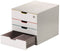 Durable VARICOLOR MIX 4 SAFE - 7626 762627 Ladebox Grijs DIN A4, DIN C4 Aantal lades: 4