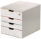 Durable VARICOLOR MIX 4 SAFE - 7626 762627 Ladebox Grijs DIN A4, DIN C4 Aantal lades: 4