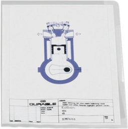 Durable Zichttassen 2337 DIN A4 Polypropyleen 0.12 mm Transparant, Geel, Rood, Groen, Blauw 233700 100 stuk(s)