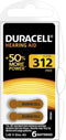 Duracell Hearing Aid DA 312 6CT