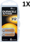 Duracell Hearing Aid DA 312 6CT