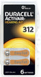 Duracell Hearing Aid DA 312 6CT