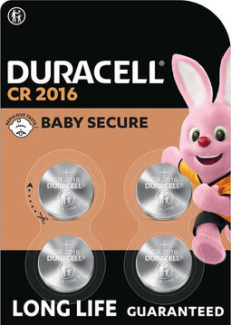 Duracell - Lithium-knoopcelbatterij - CR2016 - 4 stuks