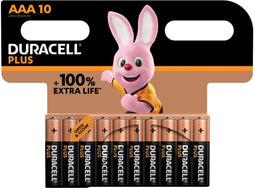 Duracell PLUS AAA 10x Alkaline batterijen