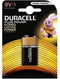 Duracell Plus alkaline 9V-batterijen, verpakking van 1