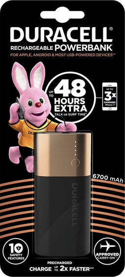 Duracell Powerbank 6700 MaH