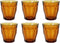 Duralex 6 Bekerglazen in Gehard Glas Picardie - 8,7xH9cm - Amber - 25cl