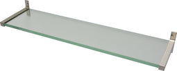 Duraline Glas Wandplank 4xS Met Geborsteld Nikkel Drager 1,2x60x15cm