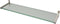 Duraline Glas Wandplank 4xS Met Geborsteld Nikkel Drager 1,2x60x15cm