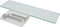Duraline Glas Wandplank 4xS Met Geborsteld Nikkel Drager 1,2x60x15cm