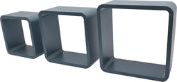 Duraline Kubusset Ronde Hoeken - Antraciet Matlak - 18mm 35x35x15cm- Set van 3