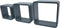 Duraline Kubusset Ronde Hoeken - Antraciet Matlak - 18mm 35x35x15cm- Set van 3