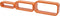 Duraline Kubusset Ronde Hoeken Oranje 15mm 40x20x10cm
