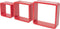 Duraline Kubusset Ronde Hoeken Rood 15mm28x28x10cm