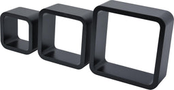 Duraline Kubusset Ronde Hoeken Zwart Gelakt 15mm 22x22x8cm - Set van 3