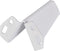 Duraline Meubelpoot Gevouwen Staal 10cm Wit