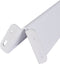 Duraline Meubelpoot Gevouwen Staal 40cm Wit