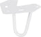 Duraline Meubelpoot Hairpin-poot Staal 10cm Wit