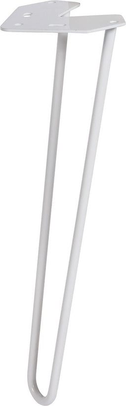 Duraline Meubelpoot Hairpin-poot Staal 40cm Wit