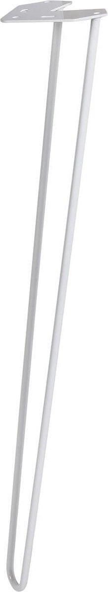 Duraline Meubelpoot Hairpin-poot Staal 72cm Wit