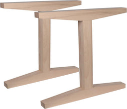 Duraline Meubelpoot I-Vorm Hout 8x78x72cm Set van 2 Beuken met met FSC Keurmerk Keurmerk