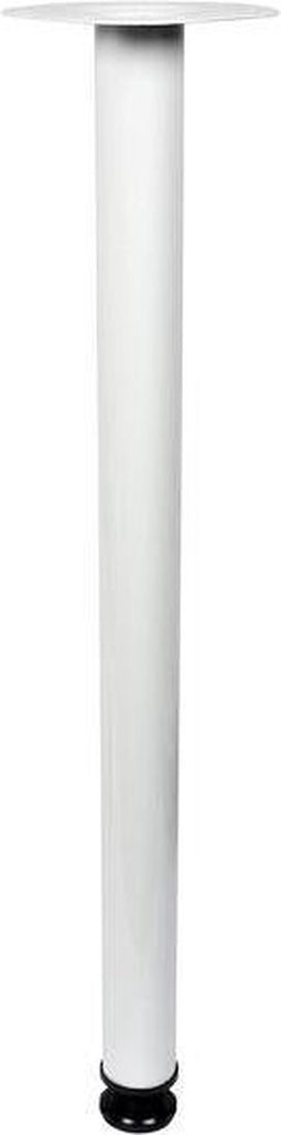 Duraline Meubelpoot Rond Staal Ø5x70cm S/4 Wit