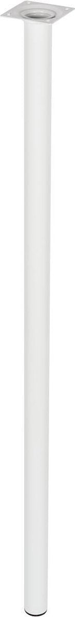 Duraline Meubelpoot Rond Wit Staal Ø3x80cm