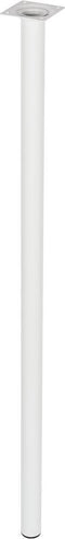 Duraline Meubelpoot Rond Wit Staal Ø3x80cm