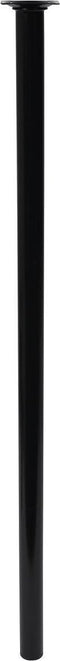 Duraline Meubelpoot Rond Zwart Staal Ø3x80cm