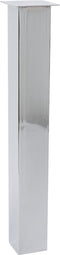 Duraline Meubelpoot Vierkant Chroom Staal 9x9x72cm