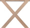 Duraline Meubelpoot X-Vorm Hout 8x78x72cm Set van 2 Beuken met met FSC Keurmerk Keurmerk