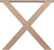 Duraline Meubelpoot X-Vorm Hout 8x78x72cm Set van 2 Beuken met met FSC Keurmerk Keurmerk