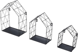Duraline Opbergschap Huis S/3 Zwart Metaal 25x35,5x14cm